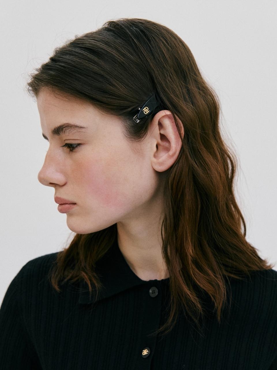 DEPOUND Cellulose Oval Side Hair Pin [Black]