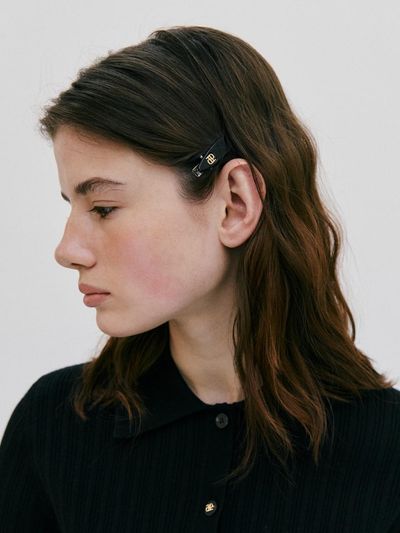 DEPOUND Cellulose Oval Side Hair Pin [Black]