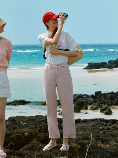 DEPOUND Color Dyeing Pants_Light Pink