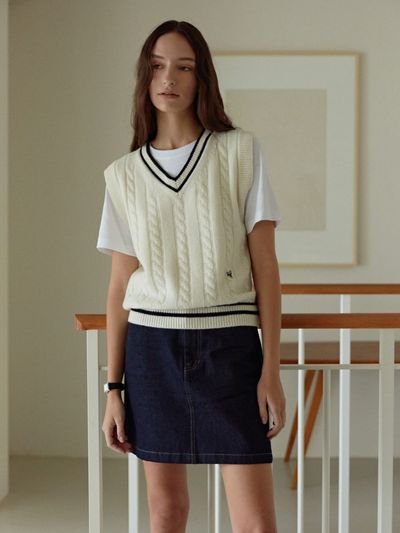 DEPOUND Denim Mini Skirt_Indigo Blue