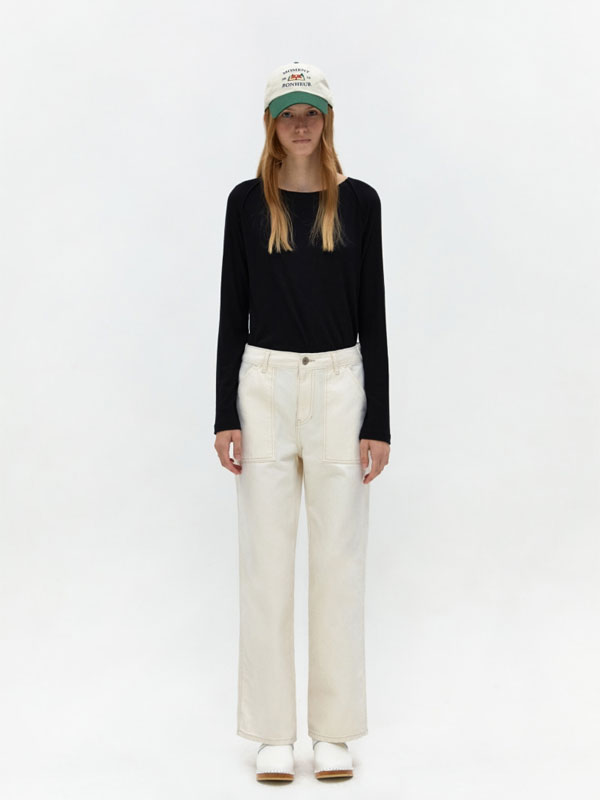 DEPOUND Denim Work Pants_Ecru