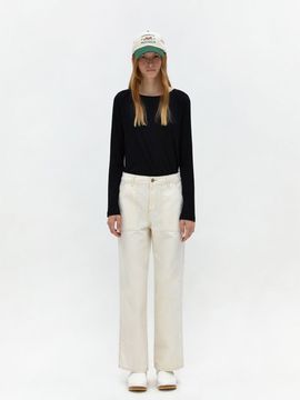 DEPOUND Denim Work Pants_Ecru