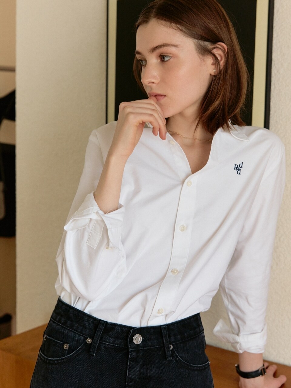 DEPOUND DPWD Logo Standard Shirt_White