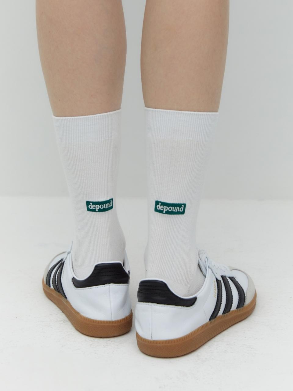 DEPOUND Essential Rib Socks_Off White