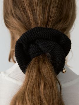 DEPOUND Knit Scrunchie_Black