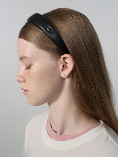 DEPOUND leather hairband (volume ver) - black (M)