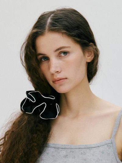 DEPOUND Line Double Scrunchie [Black]