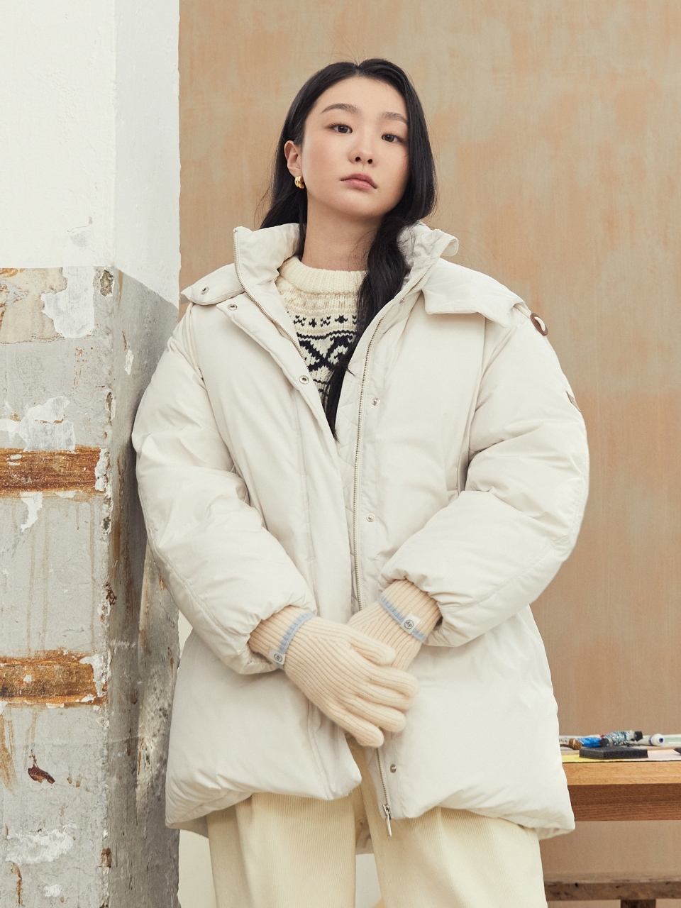 DEPOUND Line Knit Gloves