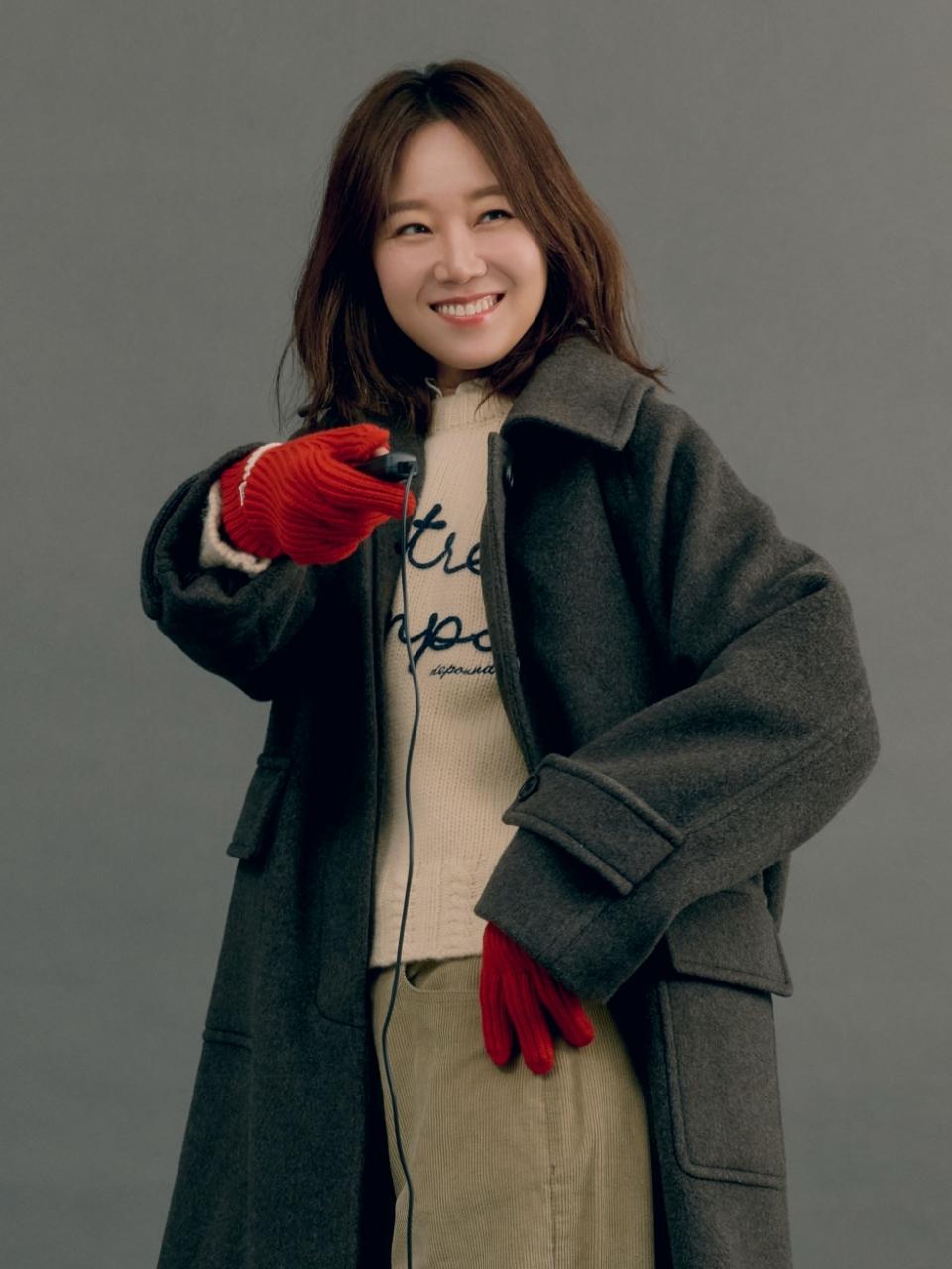 DEPOUND line knit gloves - red