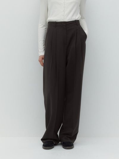 DEPOUND Pintuck Wide Slacks