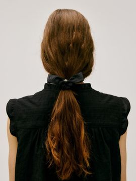 DEPOUND Ribbon Scrunchie [Black]