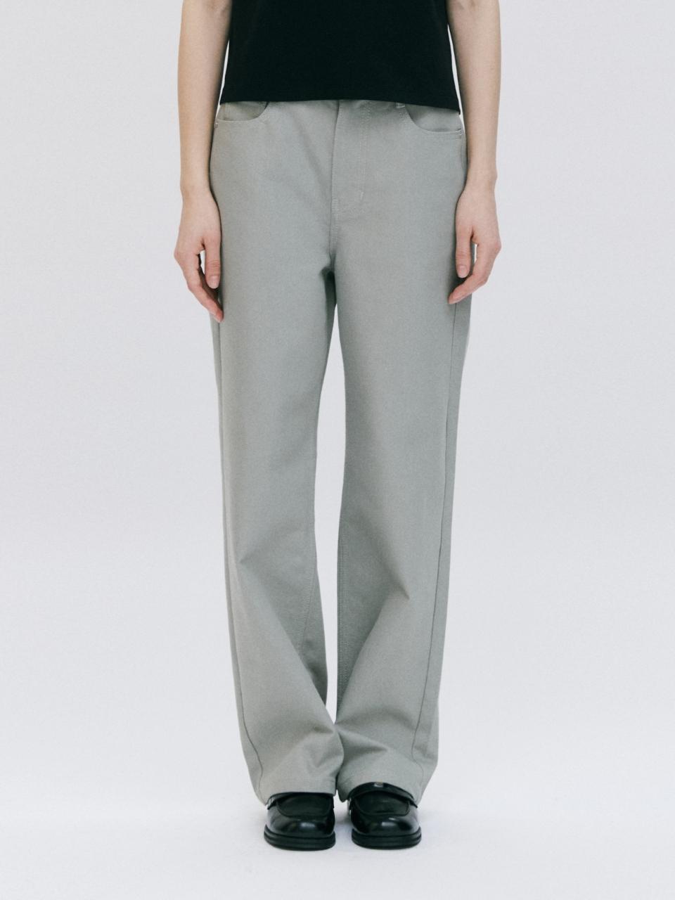 DEPOUND semi wide denim pants [GREEN]