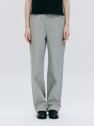 DEPOUND semi wide denim pants [GREEN]