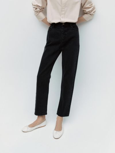 DEPOUND Slim Tapered Fit Jeans - Dark Gray