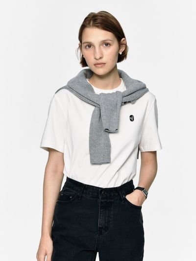 DEPOUND Standard Wappen T-Shirt- off white