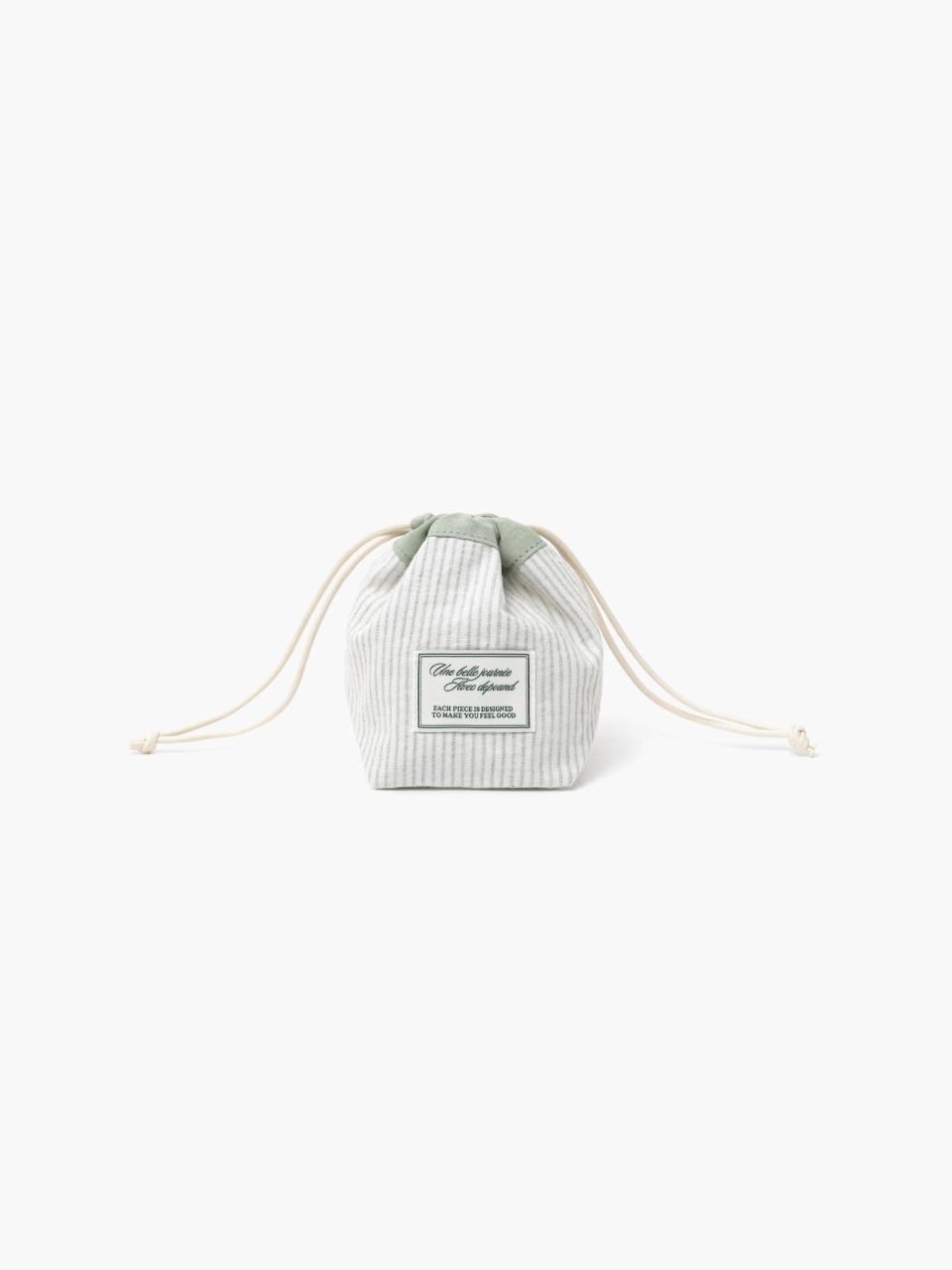 DEPOUND Stripe Drawstring Pouch