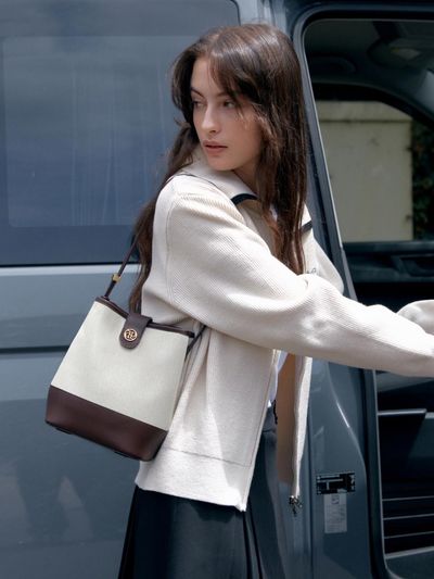 DEPOUND Town Bag (Bucket Shoulder) Bag_Brown