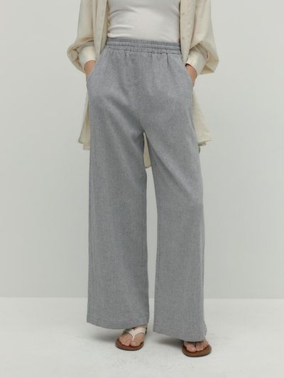 DEPOUND Wide Banding Pants_Navy