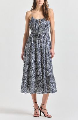 Derek Lam 10 Crosby Derek Lam 10 Crosby Abigail Floral Print Midi Sundress