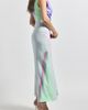 Derek Lam 10 Crosby Derek Lam 10 Crosby Gabrielle Print Sleeveless Mermaid Maxi Dress - 3