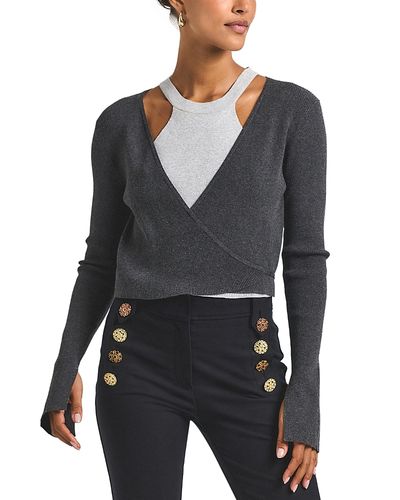 Derek Lam 10 Crosby Derek Lam 10 Crosby Maren Wrap V Neck Cardigan Sweater