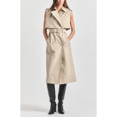 Derek Lam 10 Crosby Derek Lam 10 Crosby Reign Stretch Trench Midi Dress