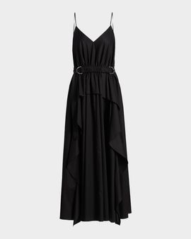 Derek Lam 10 Crosby Hattie Cotton Sateen Midi Dress