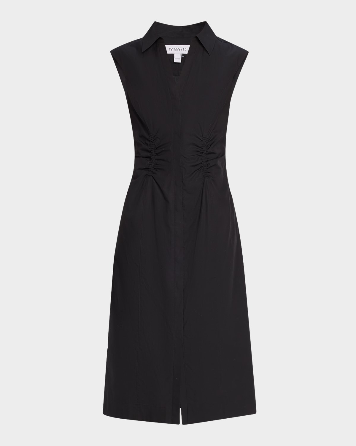 Derek Lam 10 Crosby Nera Ruched Button-Front Dress