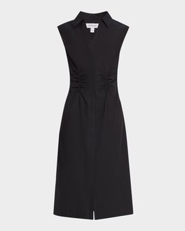 Derek Lam 10 Crosby Nera Ruched Button-Front Dress