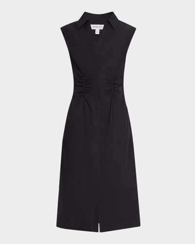 Derek Lam 10 Crosby Nera Ruched Button-Front Dress