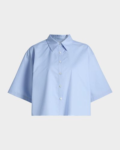 Derek Lam 10 Crosby Olivia Cotton Crop Shirt