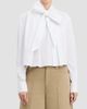 Derek Lam 10 Crosby Women's Aiden Cotton Poplin Tieneck Blouse - 4
