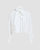 Derek Lam 10 Crosby Women's Aiden Cotton Poplin Tieneck Blouse - 6