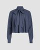 Derek Lam 10 Crosby Women's Aiden Striped Poplin Tieneck Blouse - 1