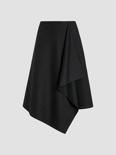 Derek Lam 10 Crosby Women's Alexander Asymmetric Wrap Midi-Skirt