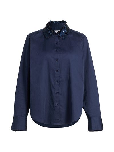 Derek Lam 10 Crosby Women's Alina Sequined Cotton Shirt