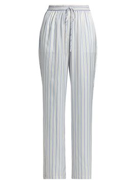 Derek Lam 10 Crosby Women's Aurely Striped Satin Wide-Leg Pants
