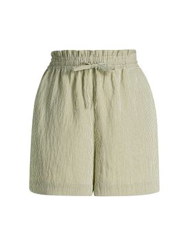 Derek Lam 10 Crosby Women's Belen Striped Shirting Shorts