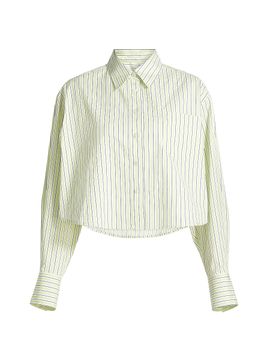 Derek Lam 10 Crosby Women's Evelina Boxy-Fit Shirt