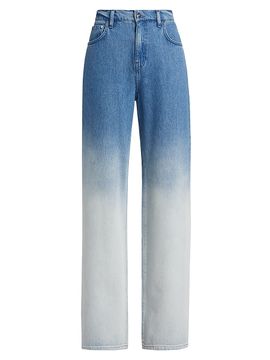 Derek Lam 10 Crosby Women's Faye Ombré High-Rise Wide-Leg Jeans