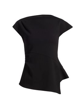 Derek Lam 10 Crosby Women's Luelle Asymmetric Crepe Knit Top