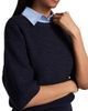 Derek Lam 10 Crosby Women's Madison Cotton Elbow-Sleeve Sweater - 6