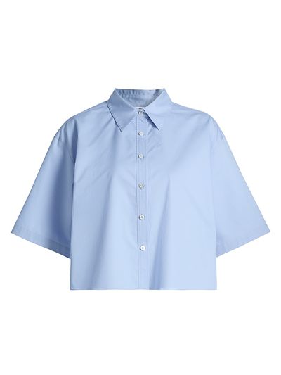 Derek Lam 10 Crosby Women's Olivia Cotton Crop Shirt
