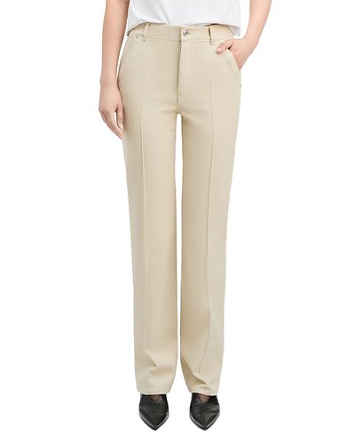 Derek Lam Derek Lam Gloria Cotton Twill Slim Straight Jeans in Parchment