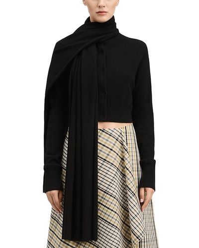 Derek Lam Derek Lam Tina Wool & Cashmere Scarf Neck Cardigan