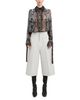 Derek Lam Derek Lam Walker Abstract Animal Print Georgette Ruched Button Front Blouse - 2