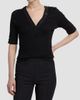 Derek Lam Women's Adrian V-Neck Ribbed T-Shirt - 3