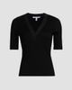 Derek Lam Women's Adrian V-Neck Ribbed T-Shirt - 8