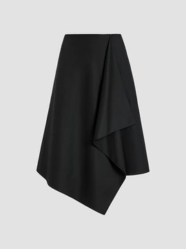 Derek Lam Women's Alexander Asymmetric Wrap Midi-Skirt