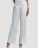 Derek Lam Women's Aurely Striped Satin Wide-Leg Pants - 3